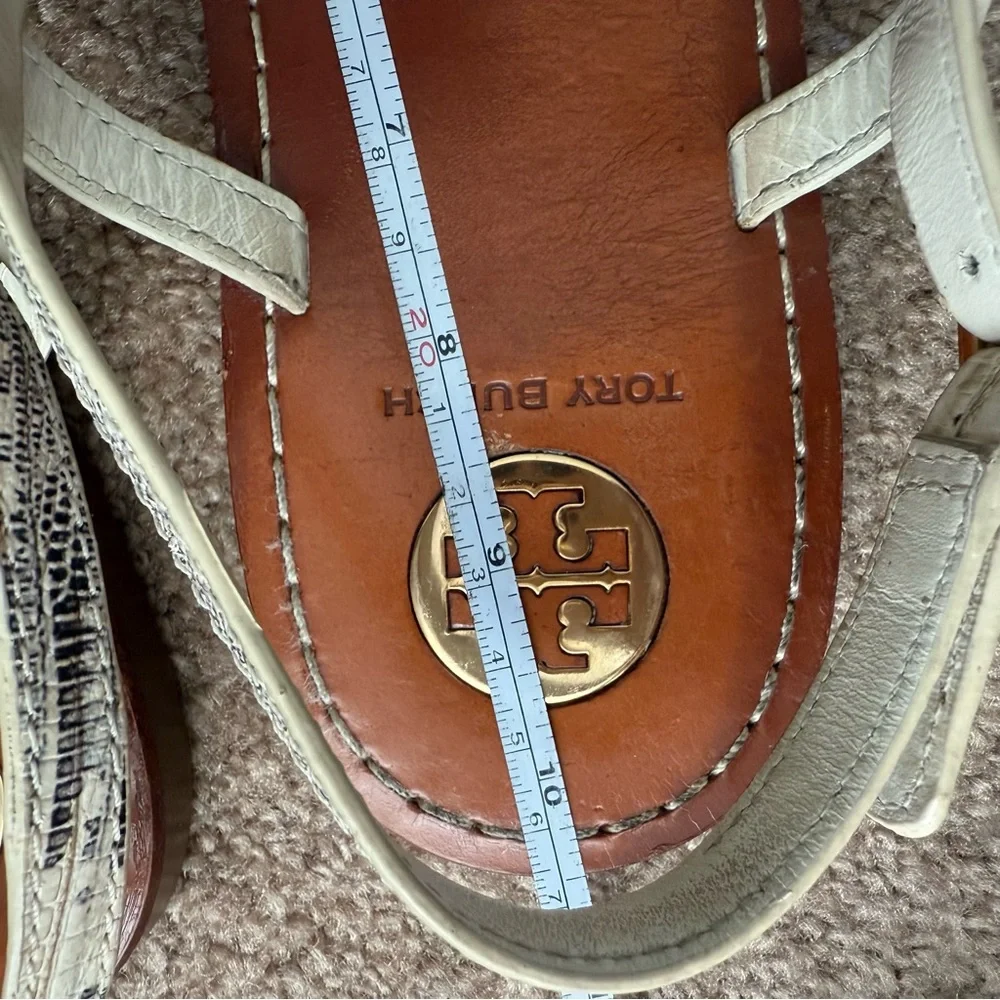 Tory Burch Reggie Gladiator Leather Flat Sandal
